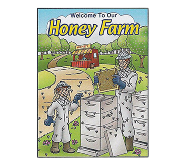 Honey farm coloring book.