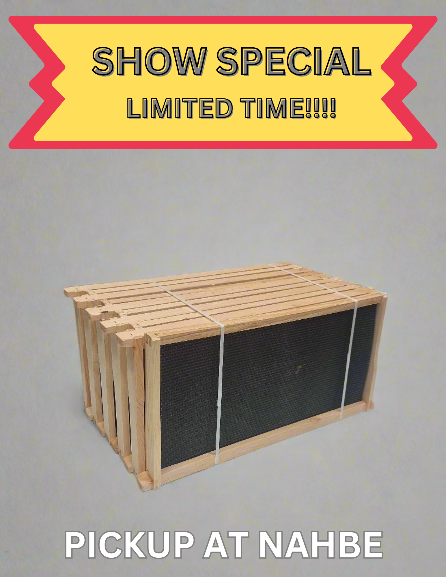Pack of 10 deep assembled Premier frames with single dipped black foundation-Pickup at NAHBE 2026