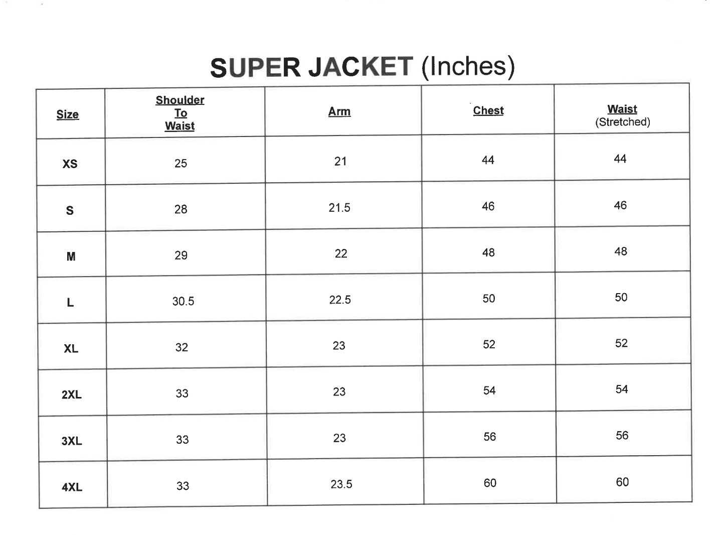 Super chaqueta (sin velo)