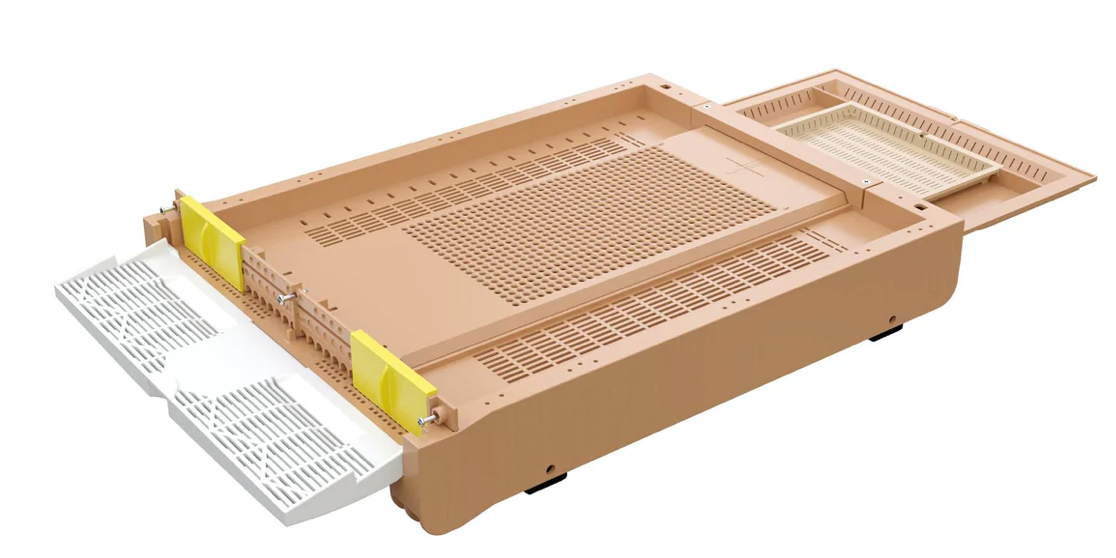 Apimaye bottom board for wooden hives.