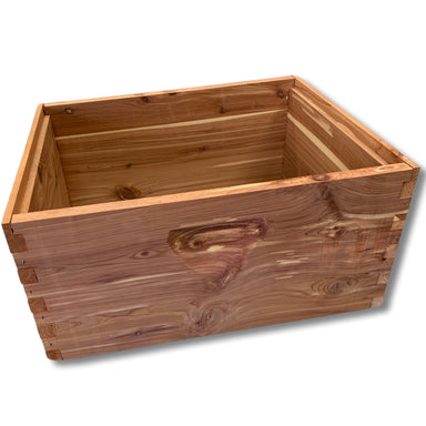 10 frame cedar deep assembled unfinished hive box frames foundation not included