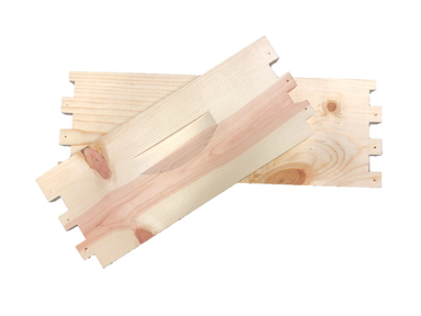 8 frame medium unassembled pine hive box