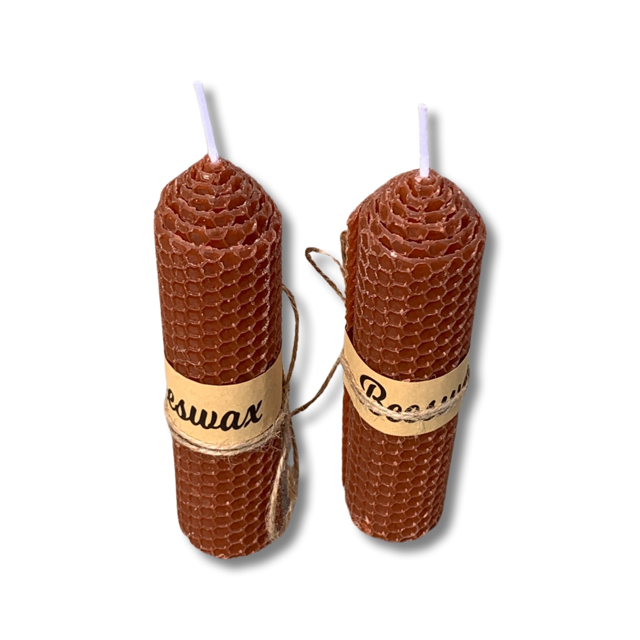 Rolled beeswax candle 2 pack.