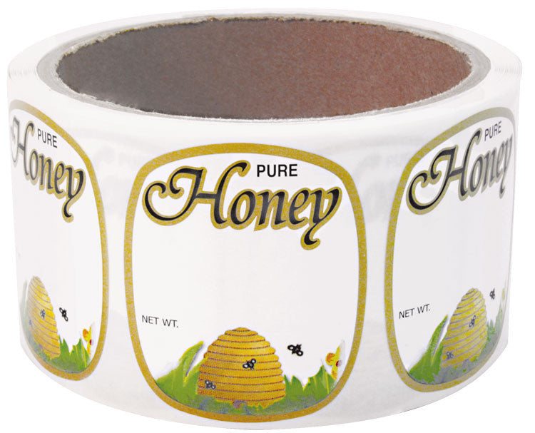 Golden skep label 12 oz bear 250 roll.