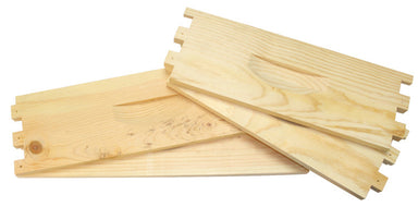 10 frame unassembled pine shallow hive box