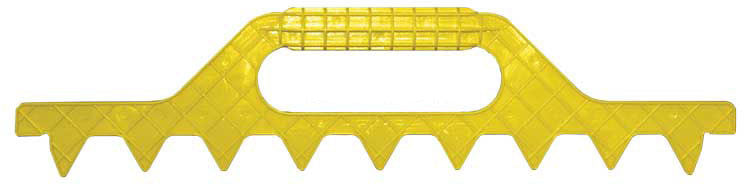 Yellow spacing tool.