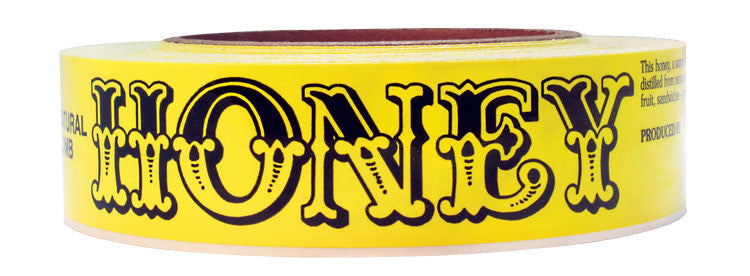 Yellow black labels for Ross rounds 100 ct.