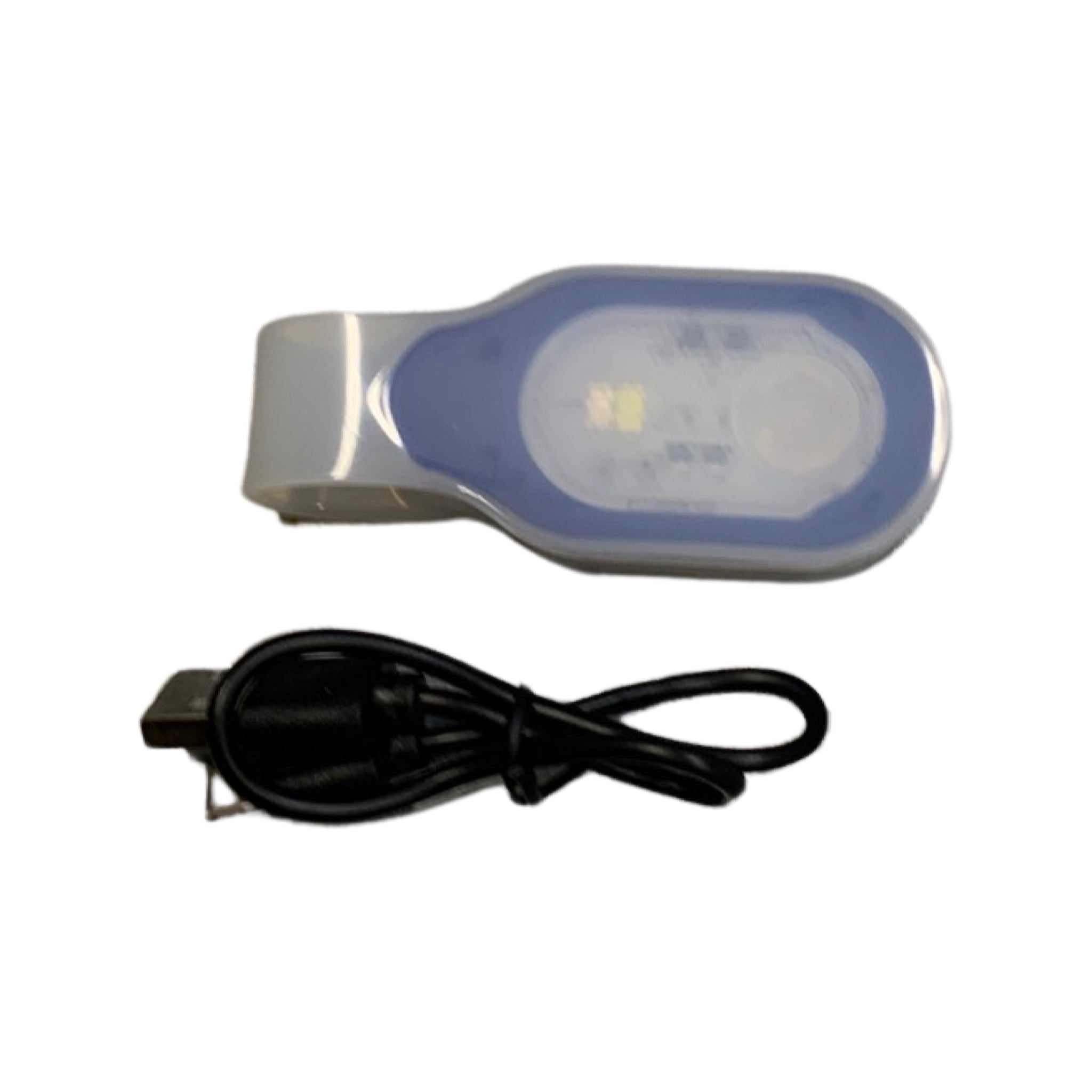 Rechargeable clip on LED pocket light.