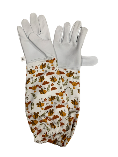 Kids Floral Honey Bee Gloves Image