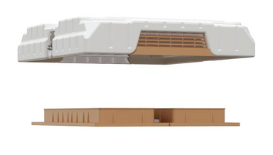 Protective cover and feeding system for beehives.