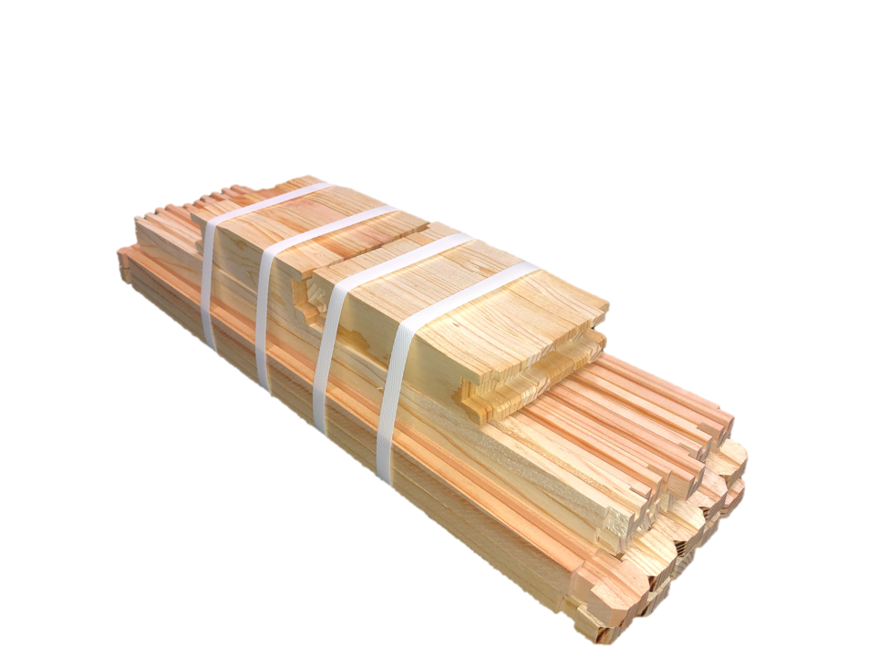 case of 10 shallow unassembled frames