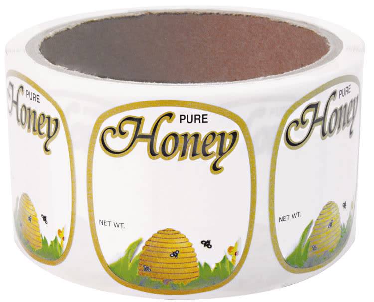 Golden skep label 12 oz bear 250 roll.