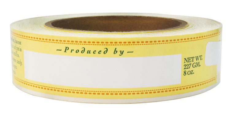 Green yellow labels for Ross rounds 100 ct.