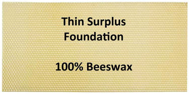 Med cut comb honey foundation 10 sheets.