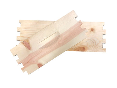 8 frame medium unassembled pine hive box