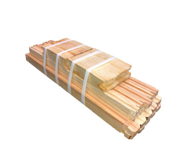 Case of 10 shallow unassembled frames.