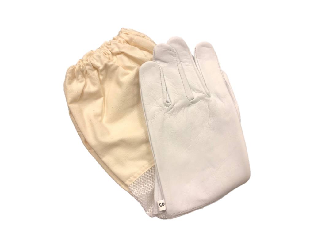 Goatskin Vented Beekeeping Gloves in XS size