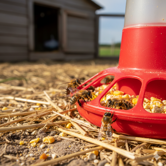 Honey Bees and Chicken Feed