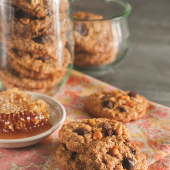 Chewy Honey Oatmeal Cookie Recipe