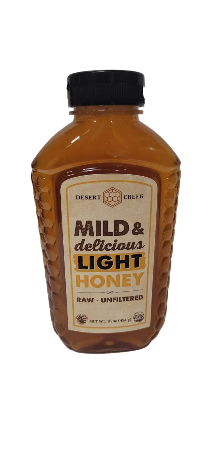 1 lb Bottle Light and Mild Honey (Plastic) 16 oz