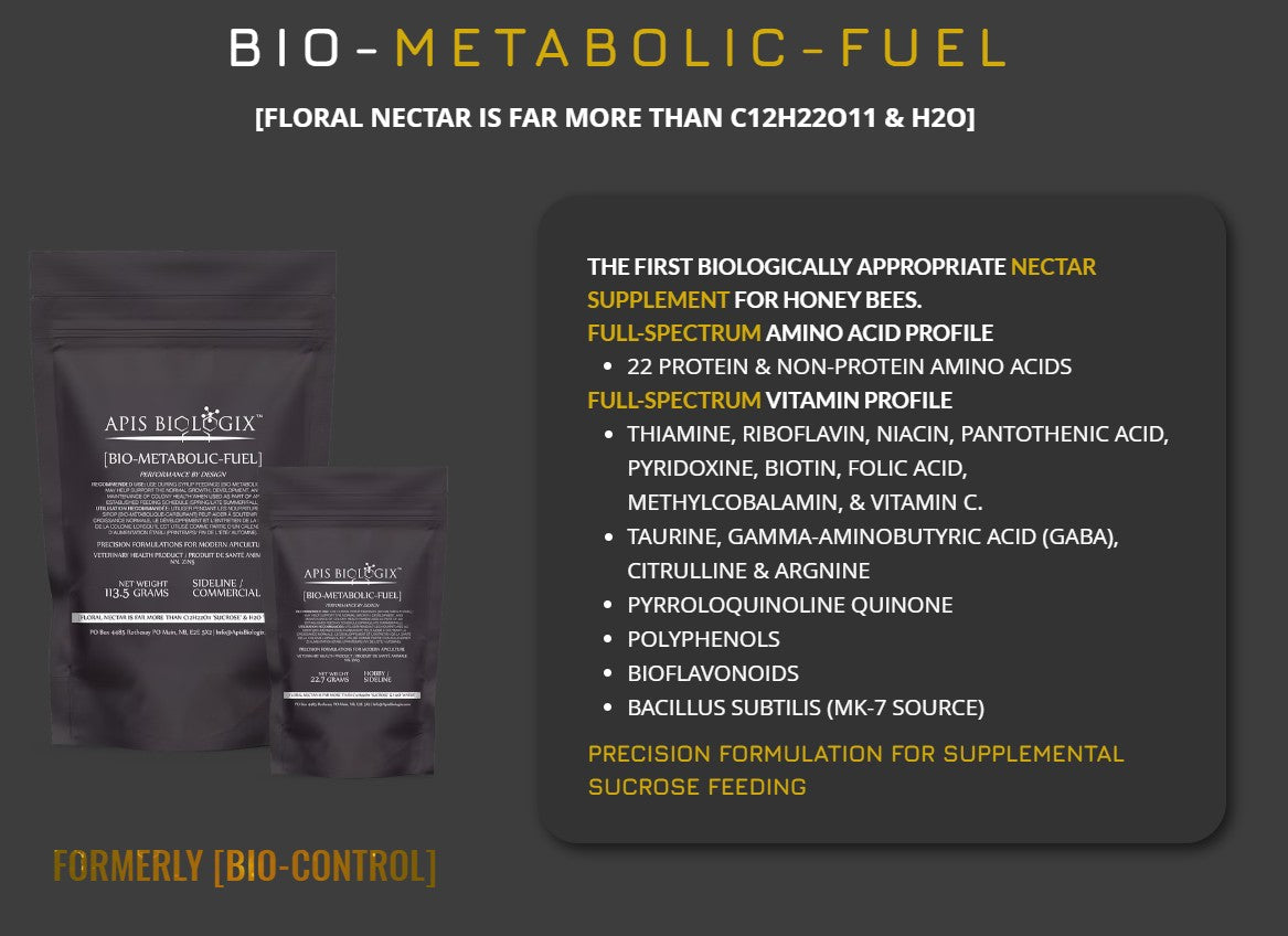 Apis Biologix Bio-metabolic Fuel (Formerly Bio-Control)
