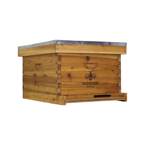 Wax-Coated 10 Frame Beehive - (1)Deep & (0)Mediums