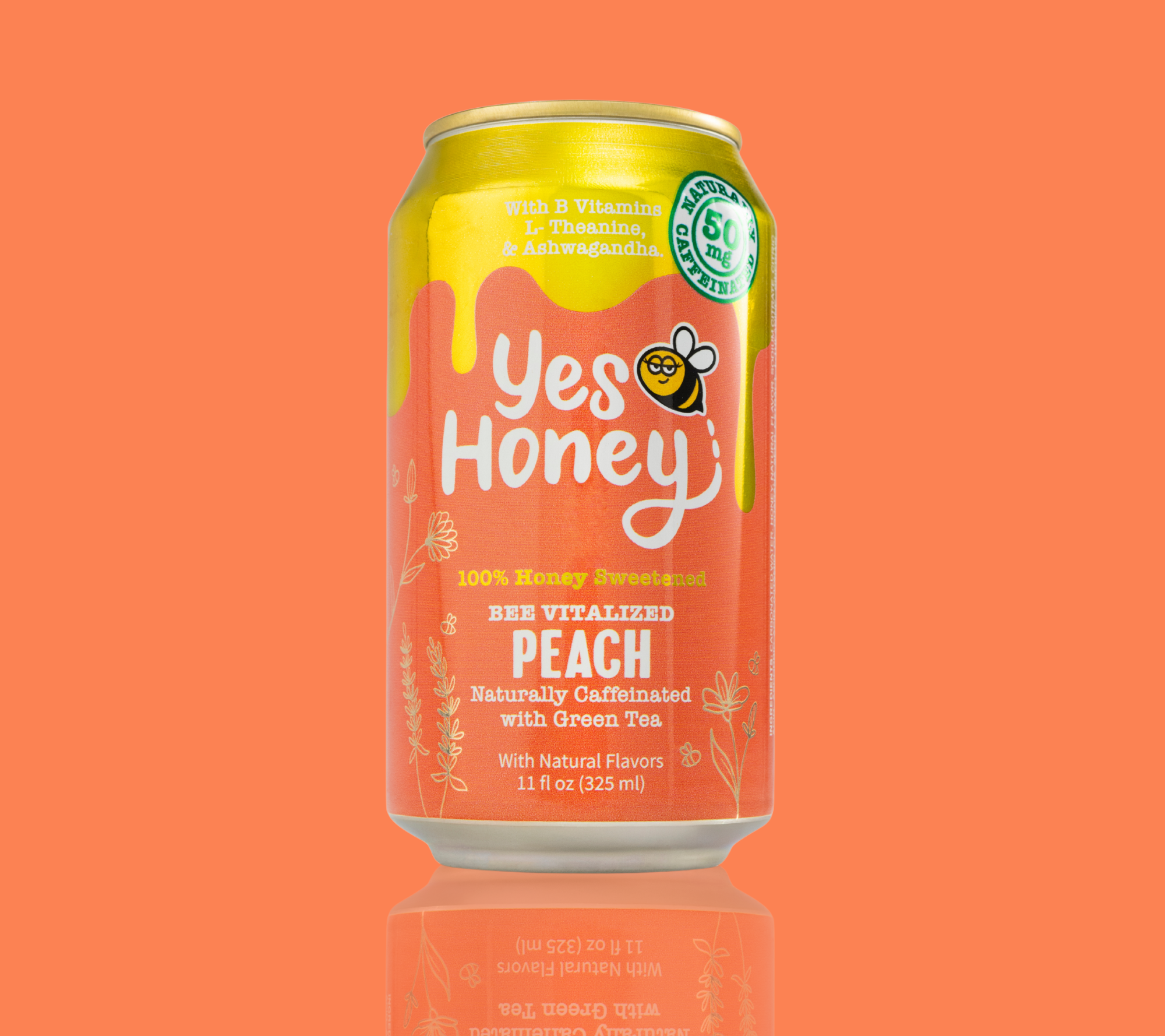 Sparkling Honey Sweetened Peach Tea Case
