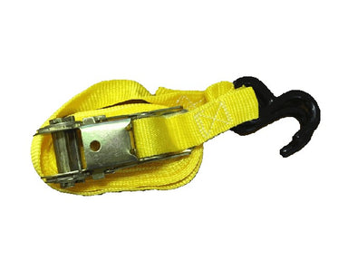 Durable 10' strap with 2 sturdy hooks for secure fastening.