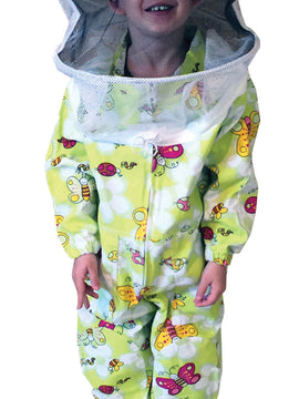 Green Patterned Suit Child 48 with Round Veil