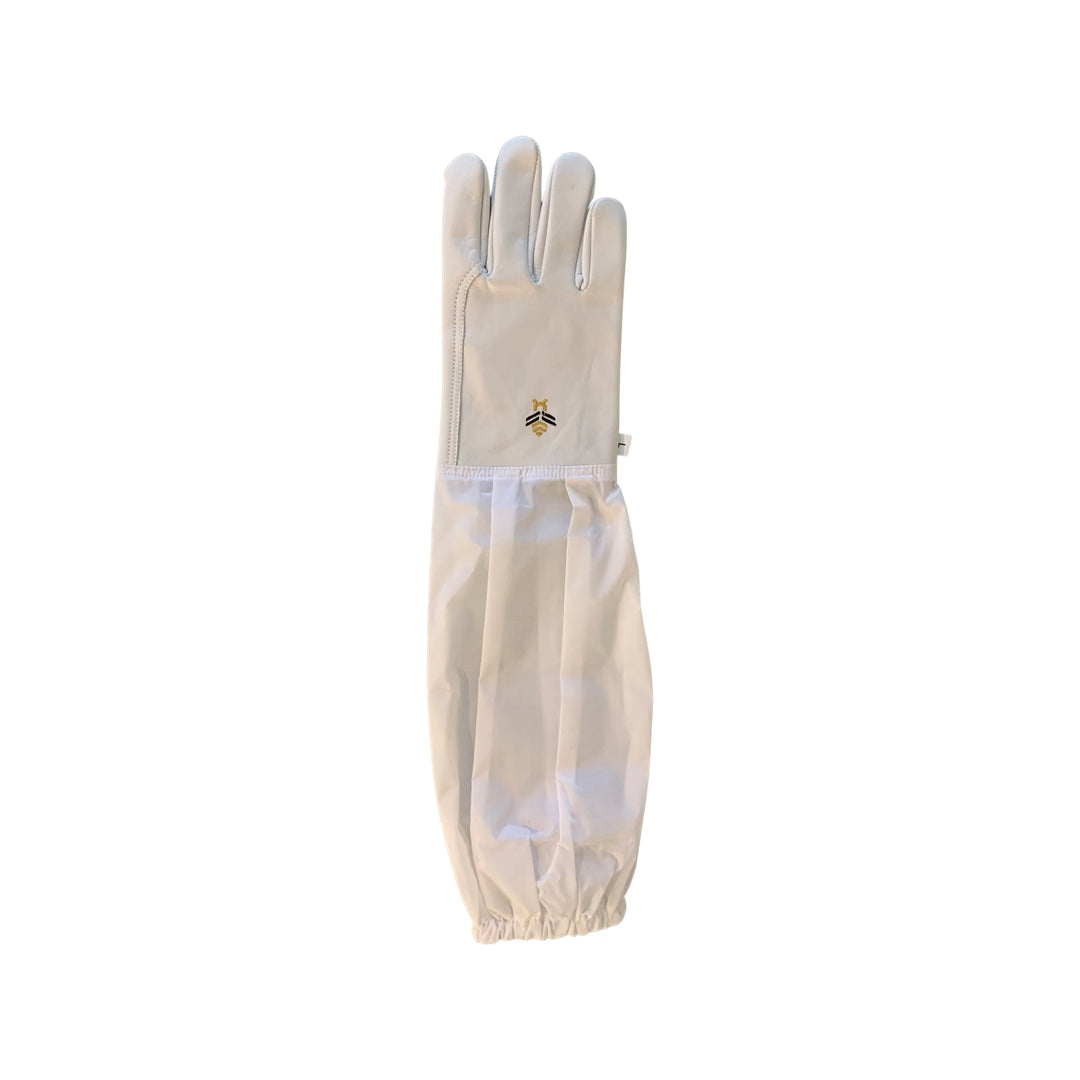 Cowhide Leather Glove Reinforced Full Thumb, Palm, and 12" Ripstop Sleeve (MI-0001)