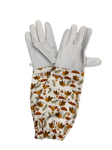 Kids Floral Honey Bee Gloves