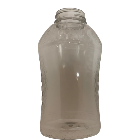 1 lb.  Hourglass Embossed Plastic Bottle without Lids 12 pk