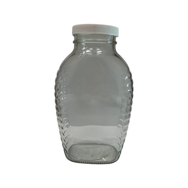 Queenline Glass Jar without Lids, 4 pound capacity, pack of 6