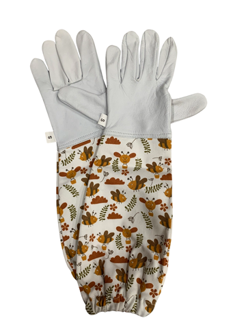 Kids Floral Honey Bee Gloves