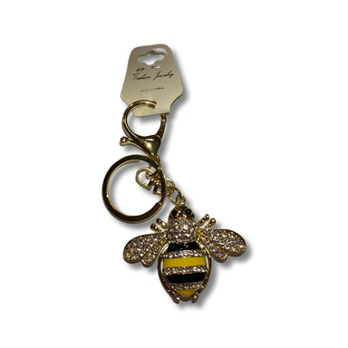 Sparkly Bee Keychain with Glitter Detail