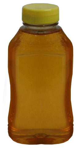 1 lb.  Hourglass Embossed Plastic Bottle without Lids 12 pk