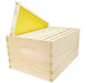 8 Frame Deep Assembled Unfinished Hive Combo with Frames and Foundation